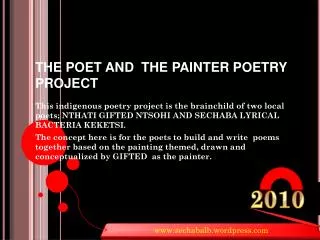 THE POET AND THE PAINTER POETRY PROJECT