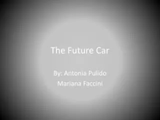 The Future Car