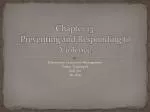 Chapter 13: Preventing and Responding to Violence - slide 1