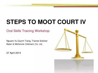 STEPS TO MOOT COURT IV