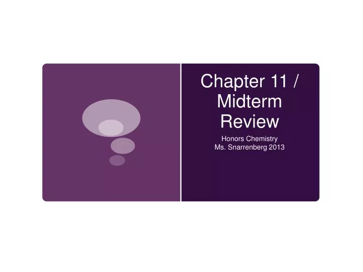 chapter 11 midterm review