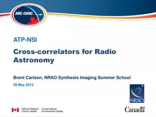 Cross- correlators for Radio Astronomy