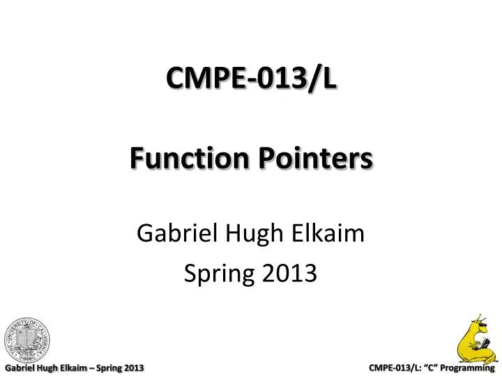 cmpe 013 l function pointers