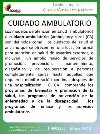 cuidado ambulatorio