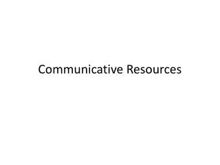 Communicative Resources