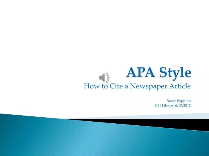 apa style