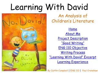 Learning With David