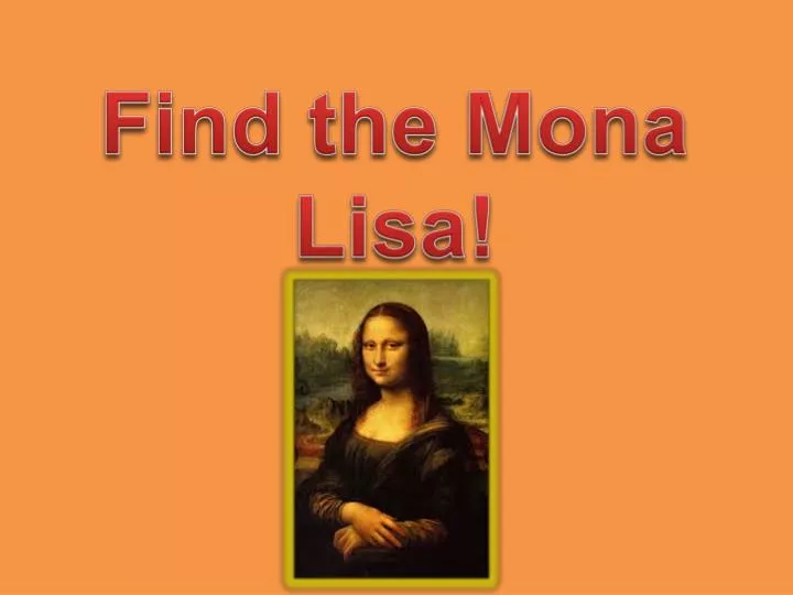 find the mona lisa