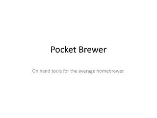 Pocket Brewer