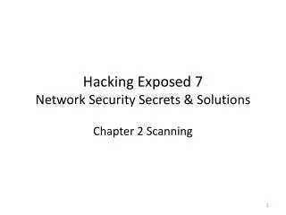 Hacking Exposed 7 Network Security Secrets &amp; Solutions
