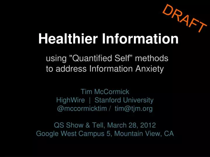healthier information