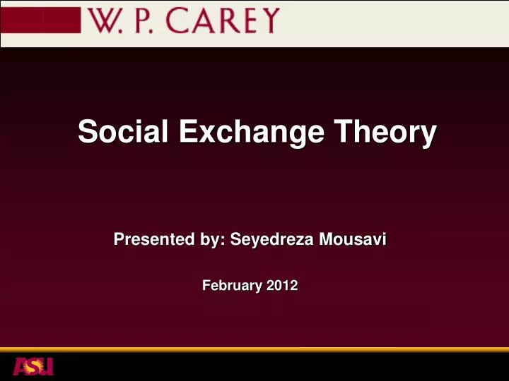 social exchange theory