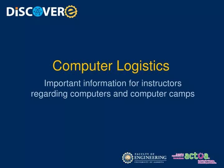 computer logistics