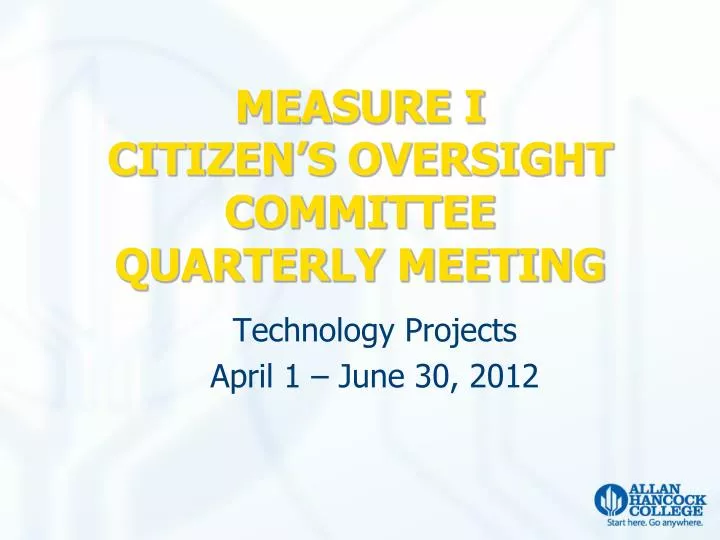 measure i citizen s oversight committee quarterly meeting
