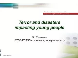 Terror and disasters impacting young people