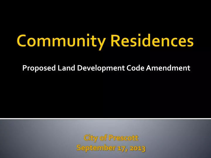 proposed land development code amendment