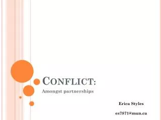 Conflict :
