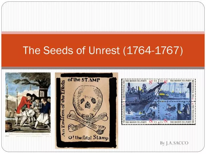 the seeds of unrest 1764 1767