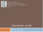 Overview of Transport Layer Protocols: UDP, TCP, and SCTP - slide 1