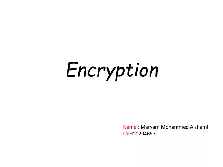 encryption