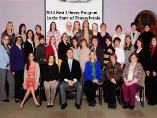 2014 Best Library Program in the State of Pennsylvania