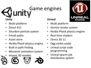 Game engines