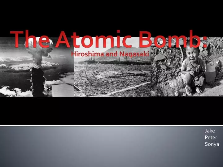 the atomic bomb