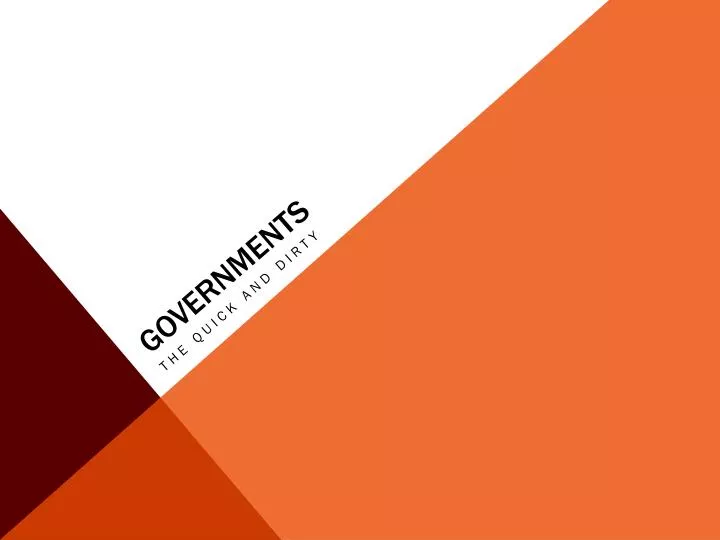 governments