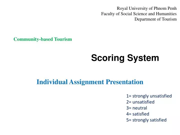 scoring system