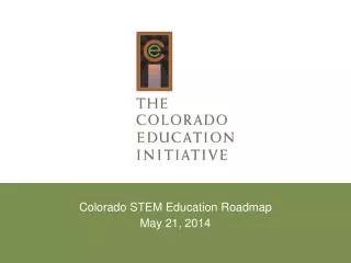 Colorado STEM Education Roadmap