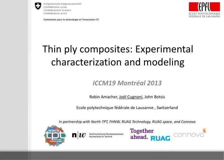 thin ply composites experimental characterization and modeling