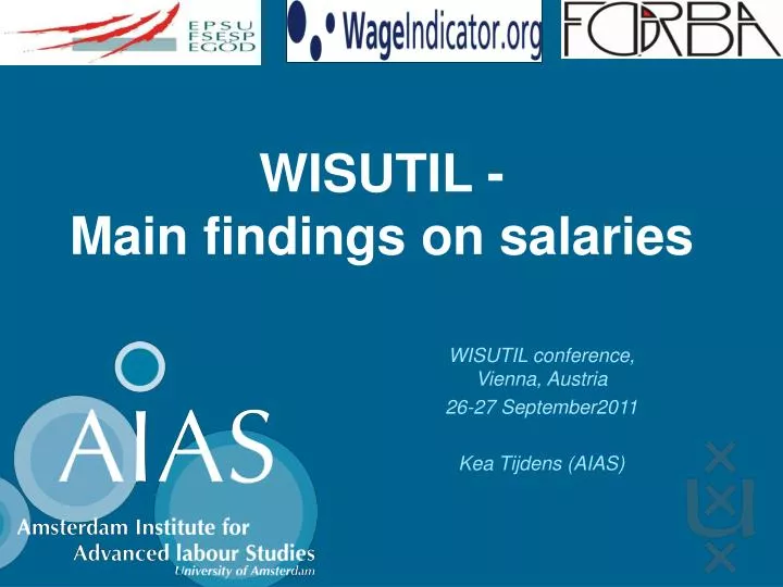 wisutil main findings on salaries