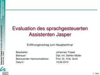 evaluation des sprachgesteuerten assistenten jasper