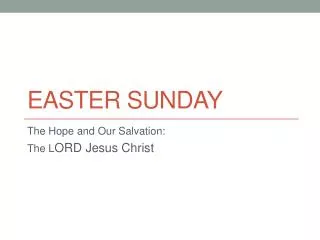 Easter Sunday