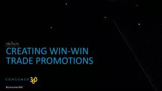 Creating Win-Win Trade Promotions