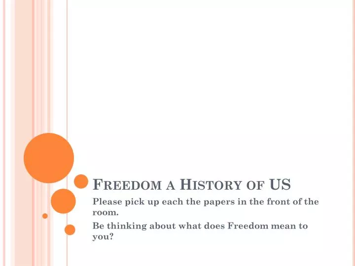 freedom a history of us