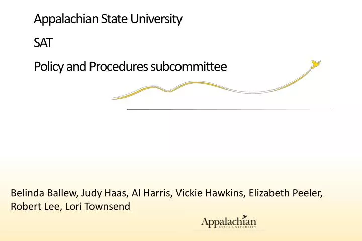 appalachian state university sat policy and procedures subcommittee