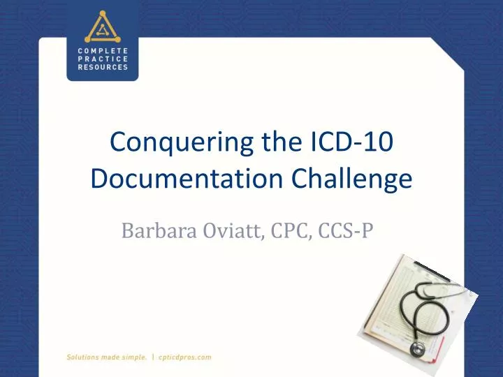 conquering the icd 10 documentation challenge
