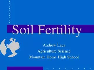 Soil Fertility