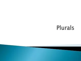 plurals