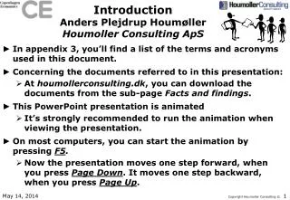 introduction anders plejdrup houm ller houmoller consulting aps