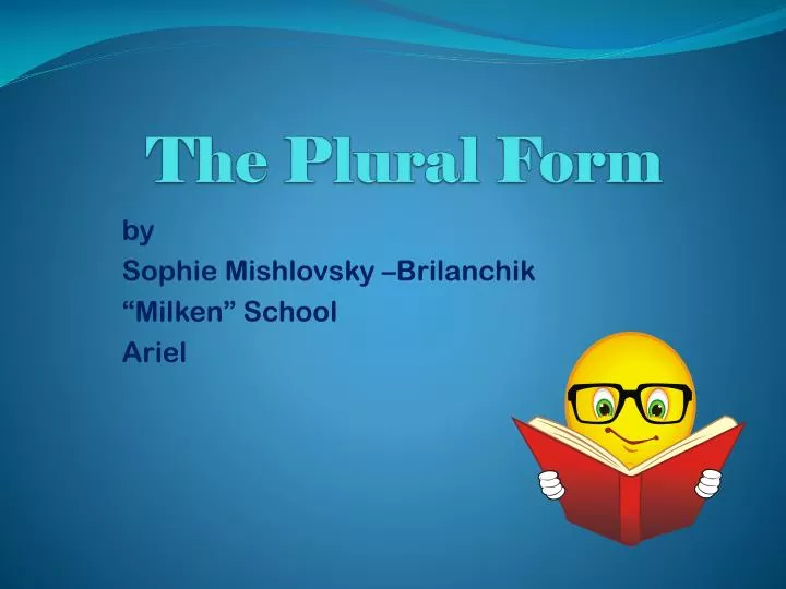 the plural form