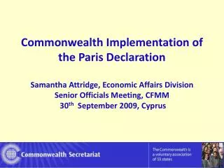 Commonwealth Progress Since 2005