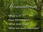 Romanticism - slide 1