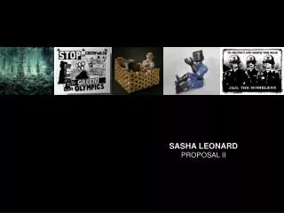 SASHA LEONARD PROPOSAL II