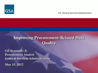 Improving Procurement-Related Data Quality