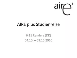 aire plus studienreise