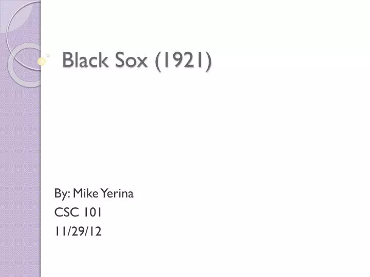 black sox 1921