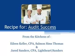 Recipe for: Audit Success