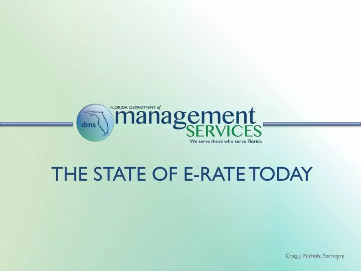 the state of e rate today